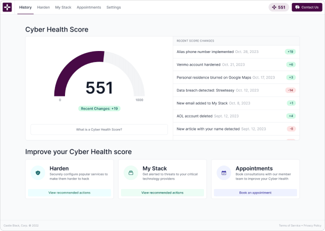 The Cyber Health Company app